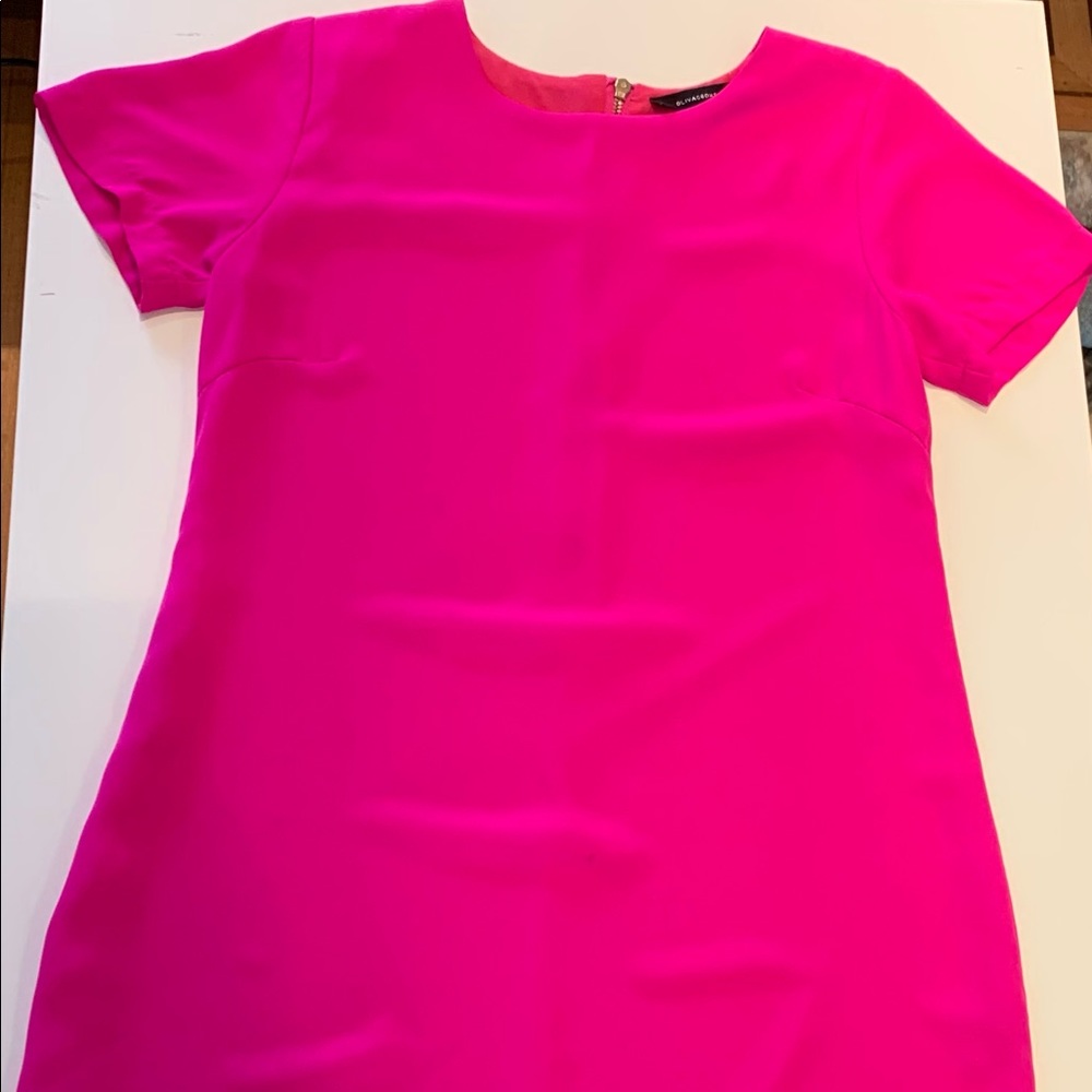 Pink T shirt Chiffon Dress